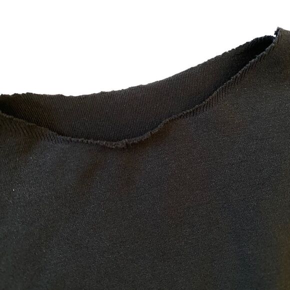 SKIMS Essential Raw High Crew Neck Onyx Bodysuit Sz S/M NWOT - Picture 5 of 15